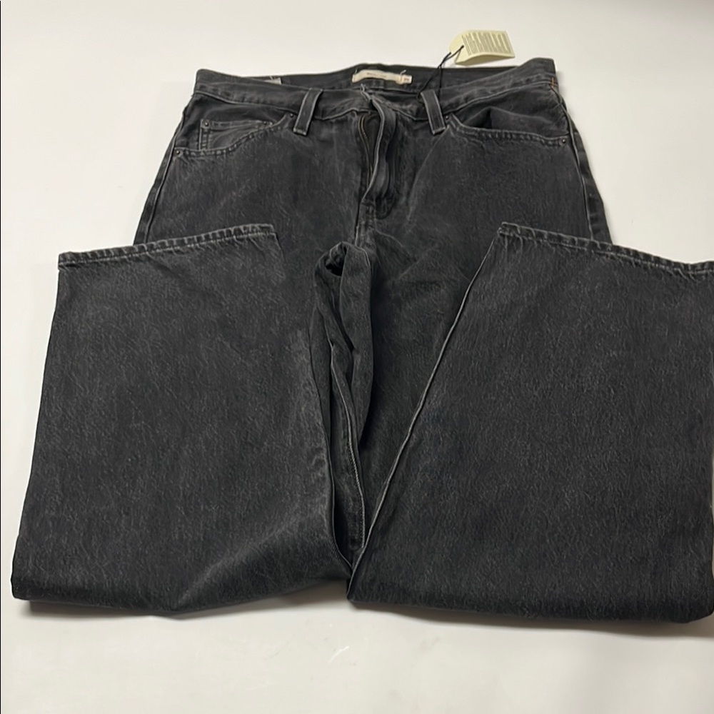 Levi's Black Baggy Dad Jeans Classic Denim Style